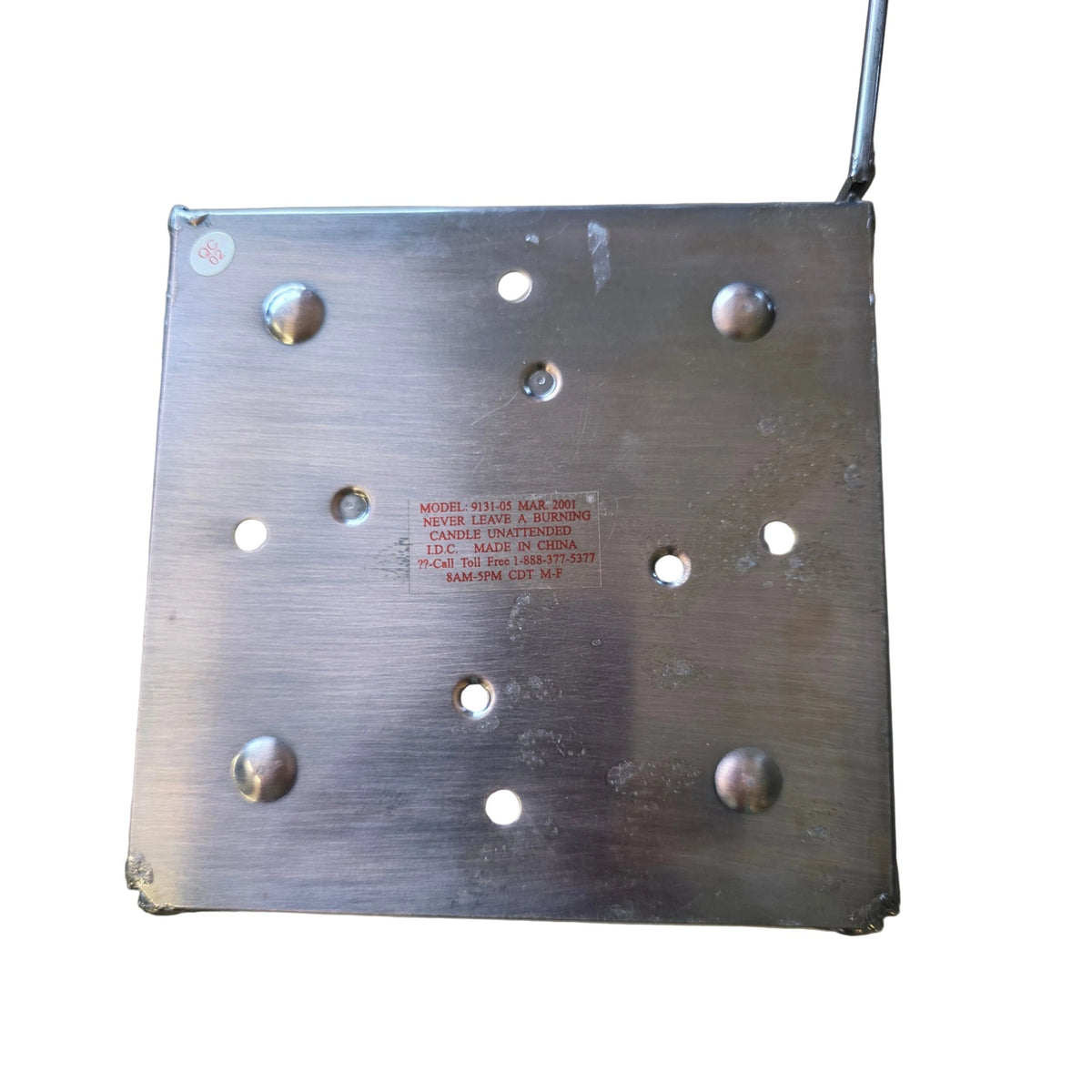 Copper Lantern on Hanging Stand | 8" x 18.5" | Indoor & Outdoor Decorative Accent