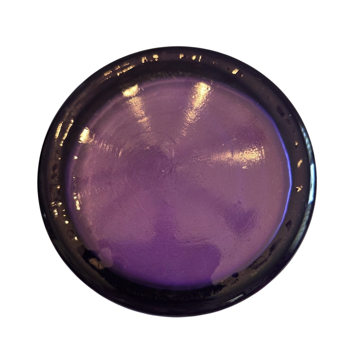 Elegant Purple Glass Vase, Solid Pattern, Tall Flared Design