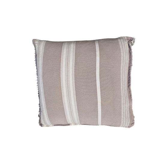 Indigo Collection Beige Striped Oversize Cushion Pillow