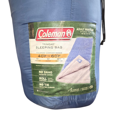 Coleman Adult Regular Blue Warm Weather Sleeping Bag