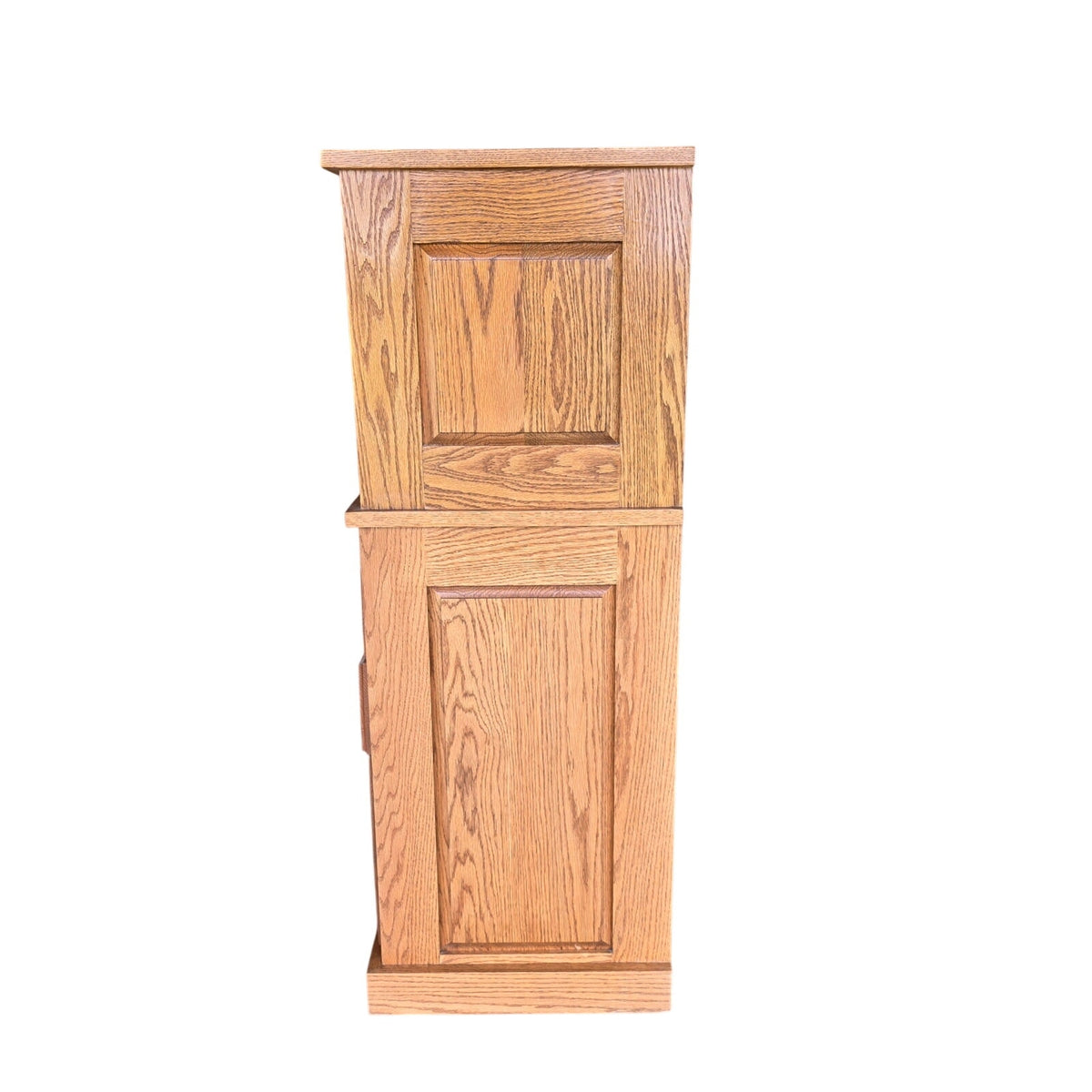 Amish Solid Oak Tamboura Top Organizer Desk
