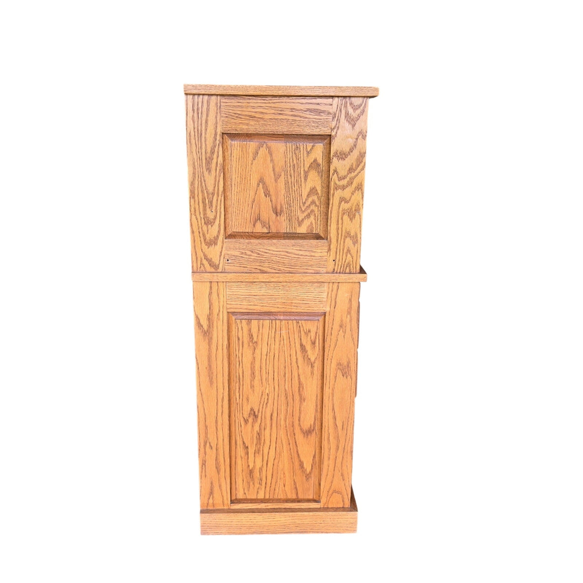 Amish Solid Oak Tamboura Top Organizer Desk