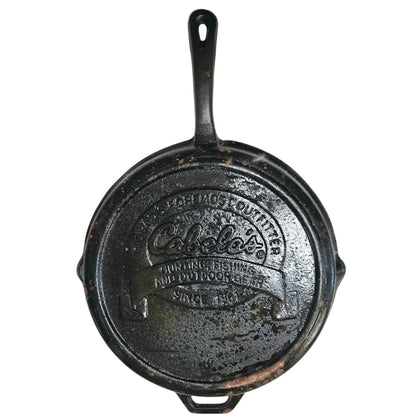 Cabela's 14" Cast Iron Skillet | Pre-Seasoned | Stovetop, Oven & Open Flame