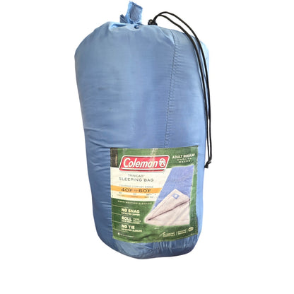 Coleman Adult Regular Blue Warm Weather Sleeping Bag