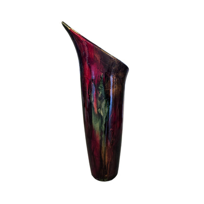 Calla Lily Shaped Rainbow Vase | 16" | Sculptural Colorful Home Décor