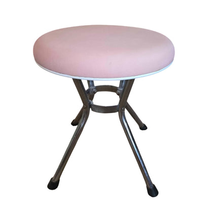 Vintage MCM Pink & Chrome Hamilton Cosco Stool