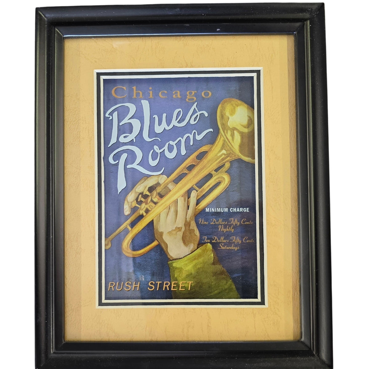 Set of Three Vintage Framed Club Prints | Gallery Wall Art