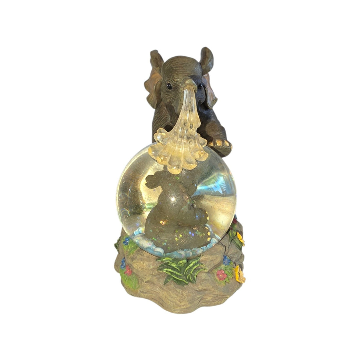 Hamilton Collection "Showered With Love" Snow Globe | Wonders in Water 1998 | Elephant | 6" x 5"