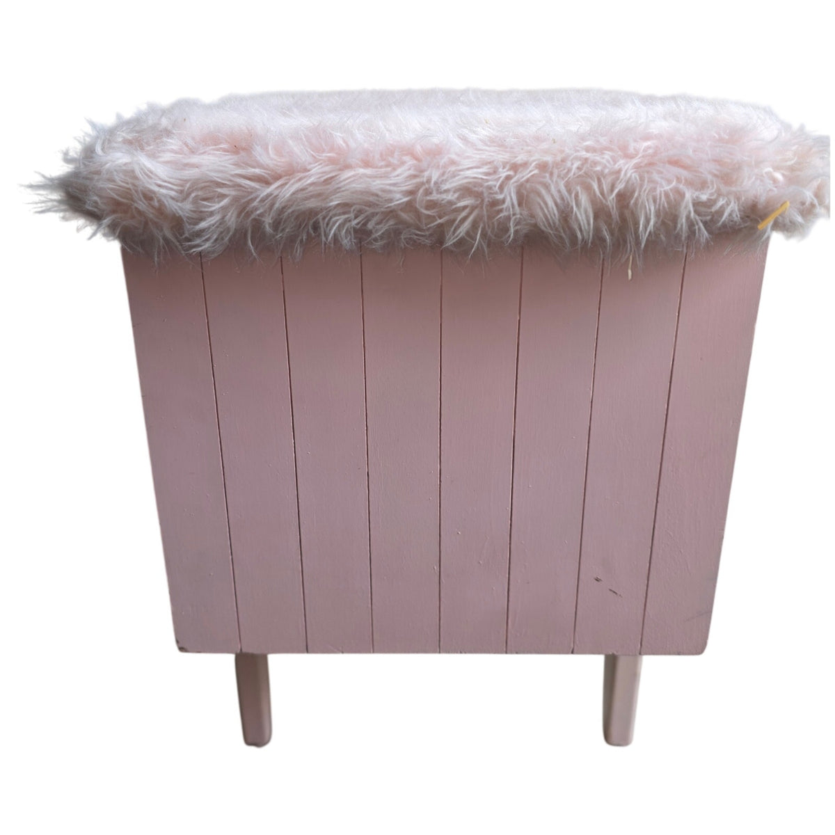 1960s Princess by Lane Upcycled Pink Cedar Chest with Furry Top