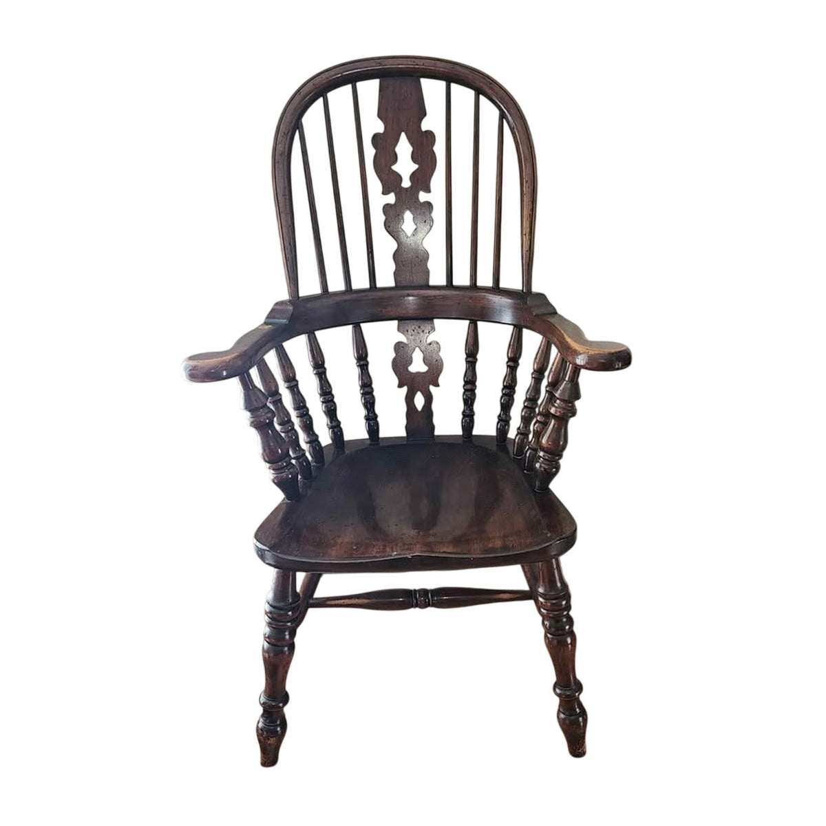Vintage Barnard & Simonds Windsor Chair | Solid Wood | Rochester, NY | 44" Tall