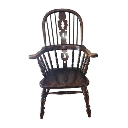 Vintage Barnard & Simonds Windsor Chair | Solid Wood | Rochester, NY | 44" Tall