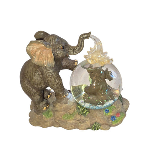 Hamilton Collection "Showered With Love" Snow Globe | Wonders in Water 1998 | Elephant | 6" x 5"