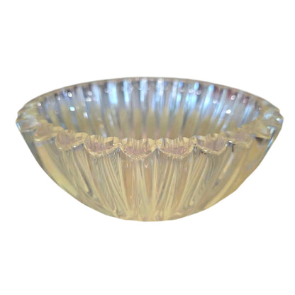 Vintage Tiffany & Co. Heart Rim Crystal Bowl | 8.5" Diameter