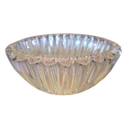 Vintage Tiffany & Co. Heart Rim Crystal Bowl | 8.5" Diameter