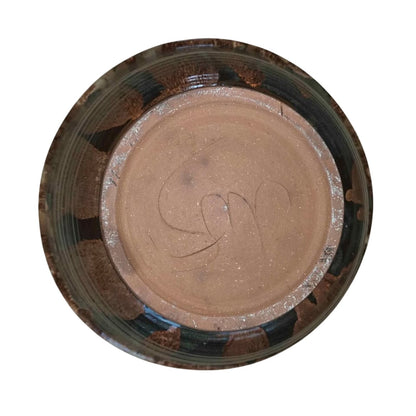 Multi Color Brown Swirl Pottery Bowl