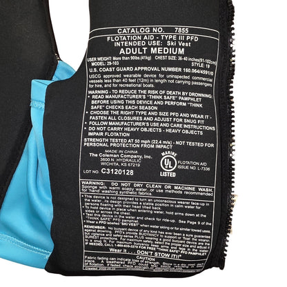 Stearns Women's Teal & Yellow Size Medium Life Vest