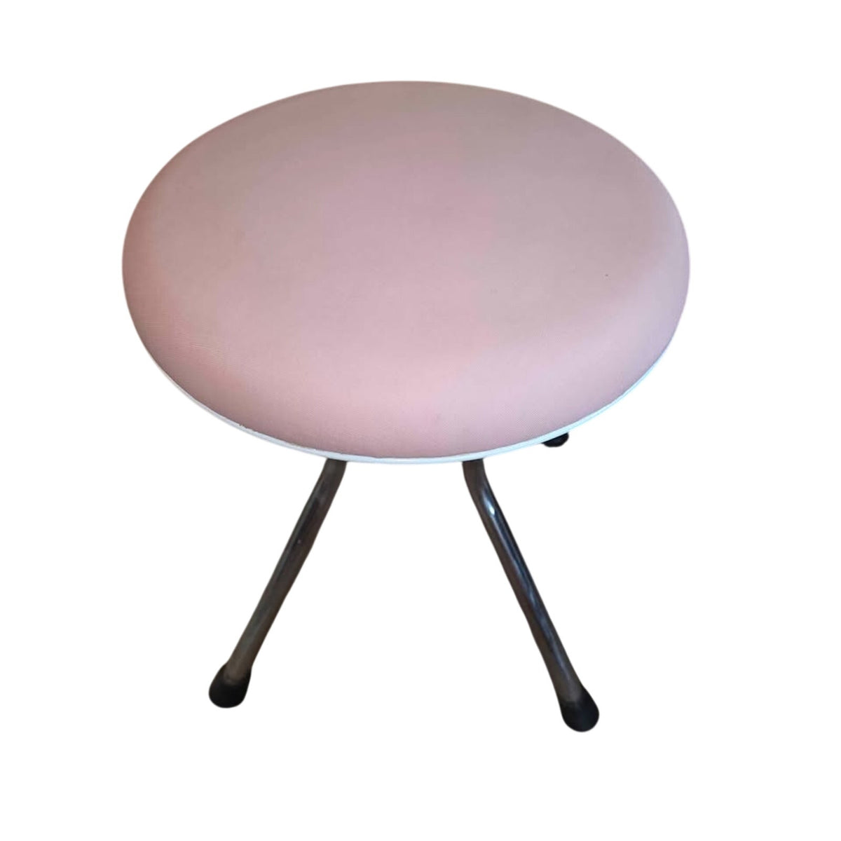 Vintage MCM Pink & Chrome Hamilton Cosco Stool