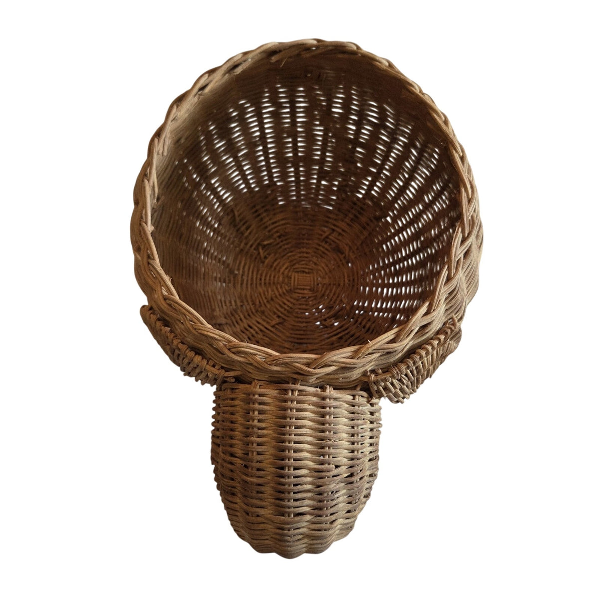 Vintage Wicker Elephant Basket Storage Planter