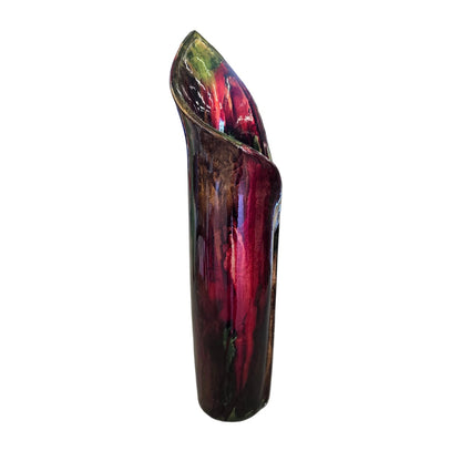 Calla Lily Shaped Rainbow Vase | 16" | Sculptural Colorful Home Décor