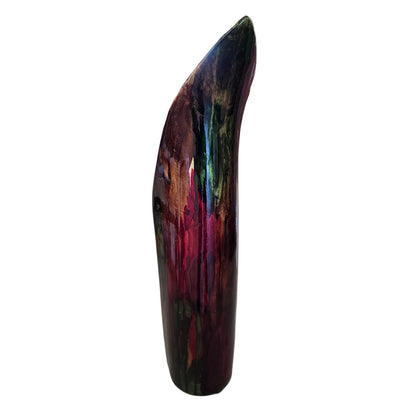 Calla Lily Shaped Rainbow Vase | 16" | Sculptural Colorful Home Décor
