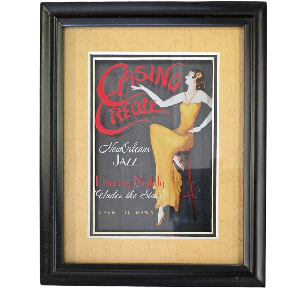 Set of Three Vintage Framed Club Prints | Gallery Wall Art