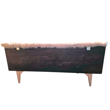 1960s Princess by Lane Upcycled Pink Cedar Chest with Furry Top