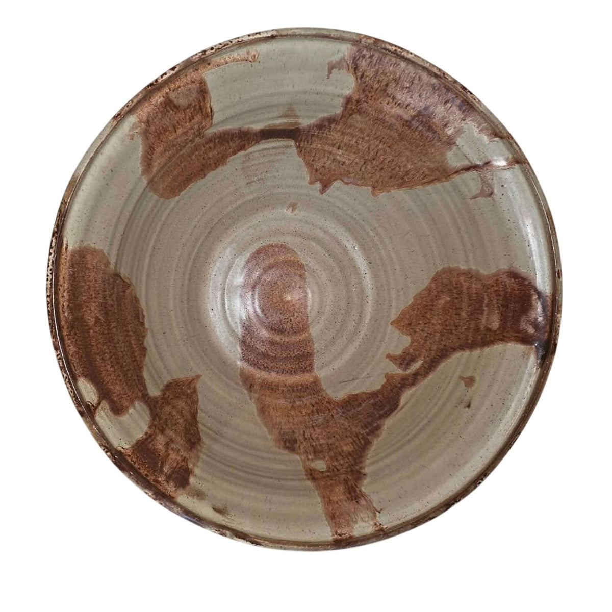 Multi Color Brown Swirl Pottery Bowl
