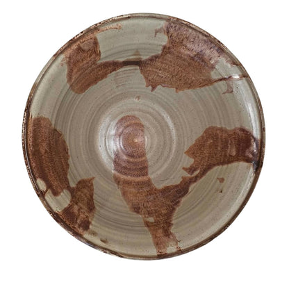 Multi Color Brown Swirl Pottery Bowl
