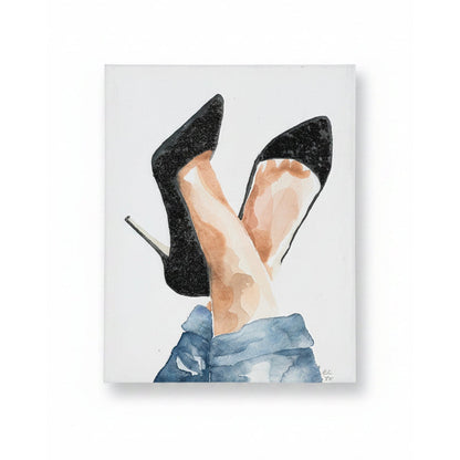 Set of 3 Fashion Illustration Glam Wall Art Prints | Editorial Chic | 12x16" & 11x14"
