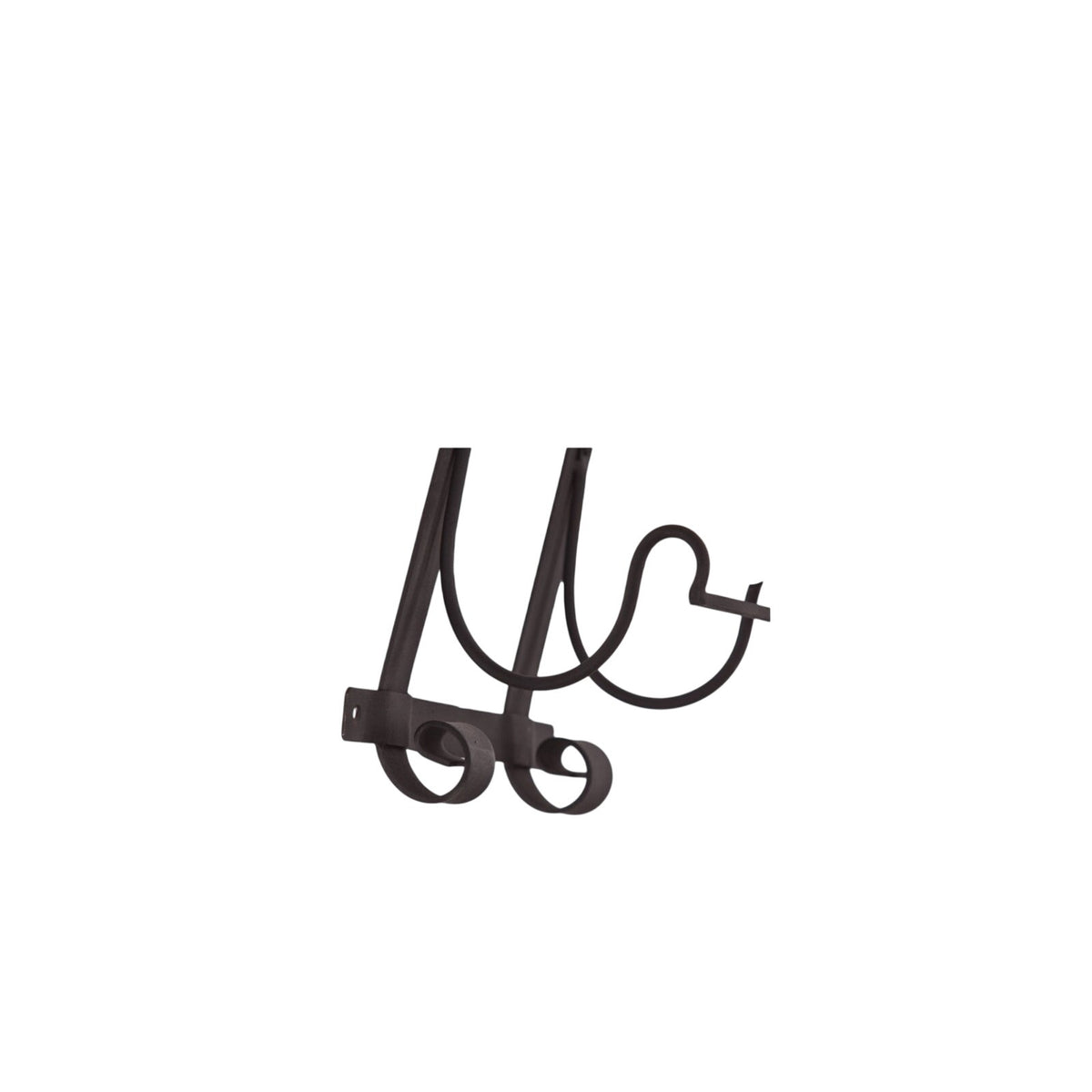 Ancona Wall-Mounted Dark Iron Wine Rack
