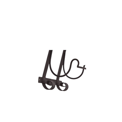 Ancona Wall-Mounted Dark Iron Wine Rack