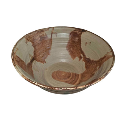 Multi Color Brown Swirl Pottery Bowl