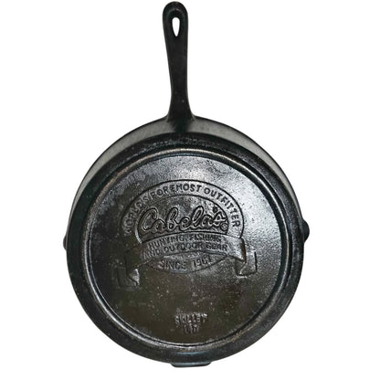Cabela's Cast Iron Deep Skillet | Model 114D | Stovetop, Oven & Open Flame