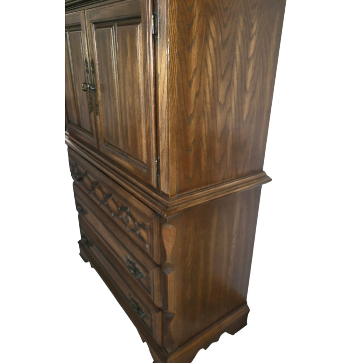 Vintage Sumtar Gentleman's Chest | 6-Drawer Solid Wood | 34" x 67.75" | Bedroom Storage