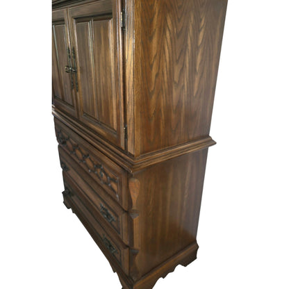 Vintage Sumtar Gentleman's Chest | 6-Drawer Solid Wood | 34" x 67.75" | Bedroom Storage