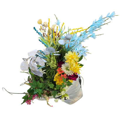 Extra Large Artificial Flower Bouquet | 30+ Stems | Faux Floral for Vases & Centerpieces
