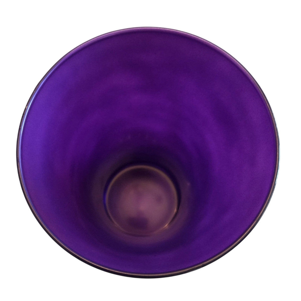 Elegant Purple Glass Vase, Solid Pattern, Tall Flared Design