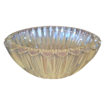 Vintage Tiffany & Co. Heart Rim Crystal Bowl | 8.5" Diameter