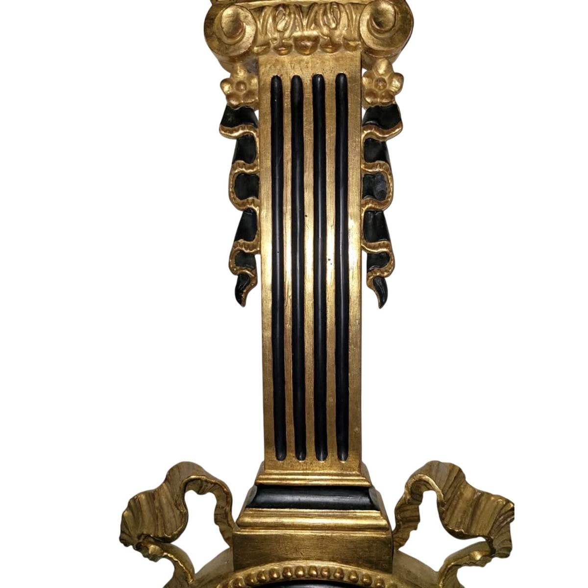 Vintage Italian Hand-Carved Wood Eagle Barometer | 38" Sculptural Wall Piece
