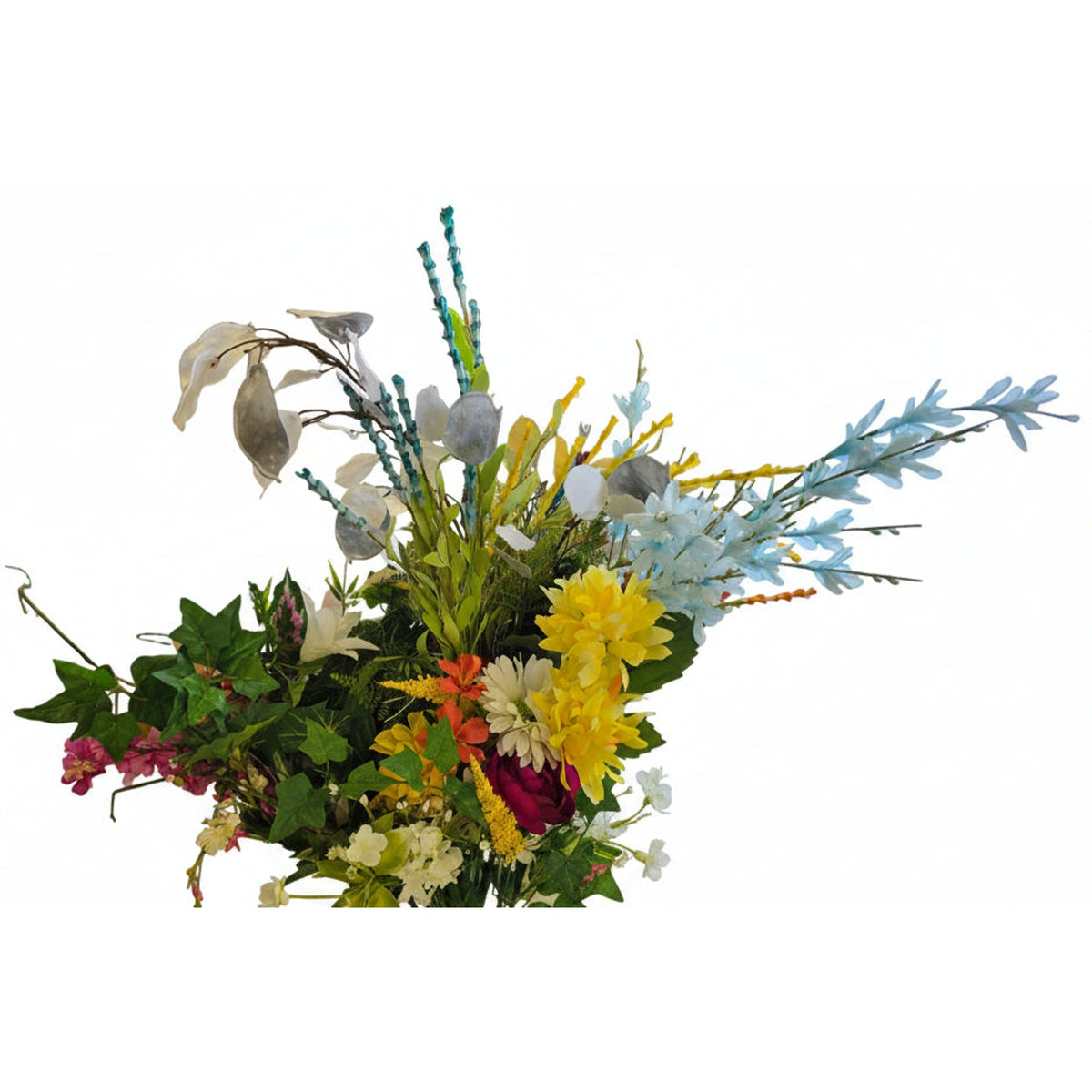 Extra Large Artificial Flower Bouquet | 30+ Stems | Faux Floral for Vases & Centerpieces