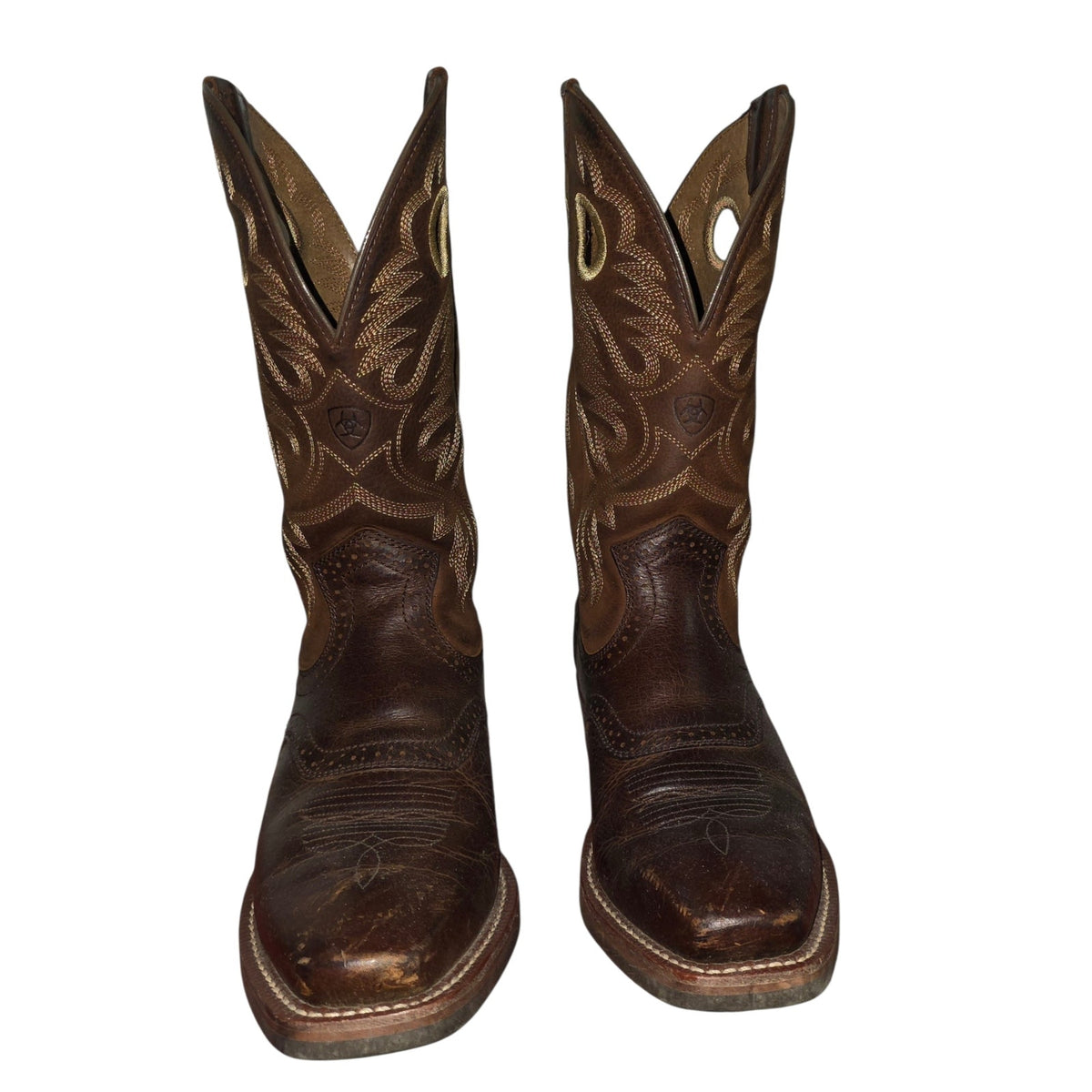 Ariat Heritage Roughstock Men's Leather Western Boots | Size 9.5 | Genuine Leather