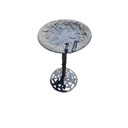 Decorative Metal Bird Bath | Garden & Patio Accent | 17" x 31"