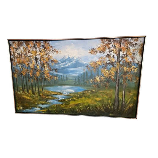 Vintage Bliss Mountainscape Wall Art | Large Format | 60" x 36"