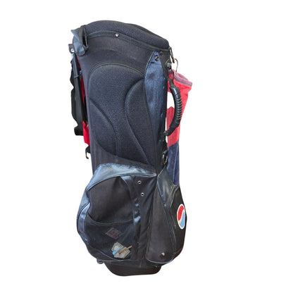 Rare Vintage Wilson Cart Golf Bag with Pepsi Logo and WKAN Towel