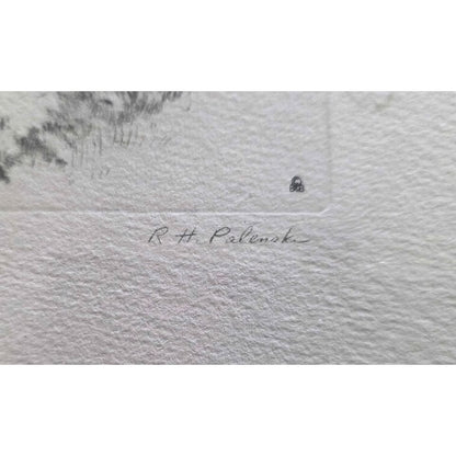 Vintage Framed R H Palenske Pony Express Print