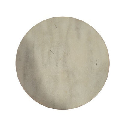 Vintage Chinese Hand-Painted Marble Disk | 8" | Children Playing in Garden | Asian Art Collectible